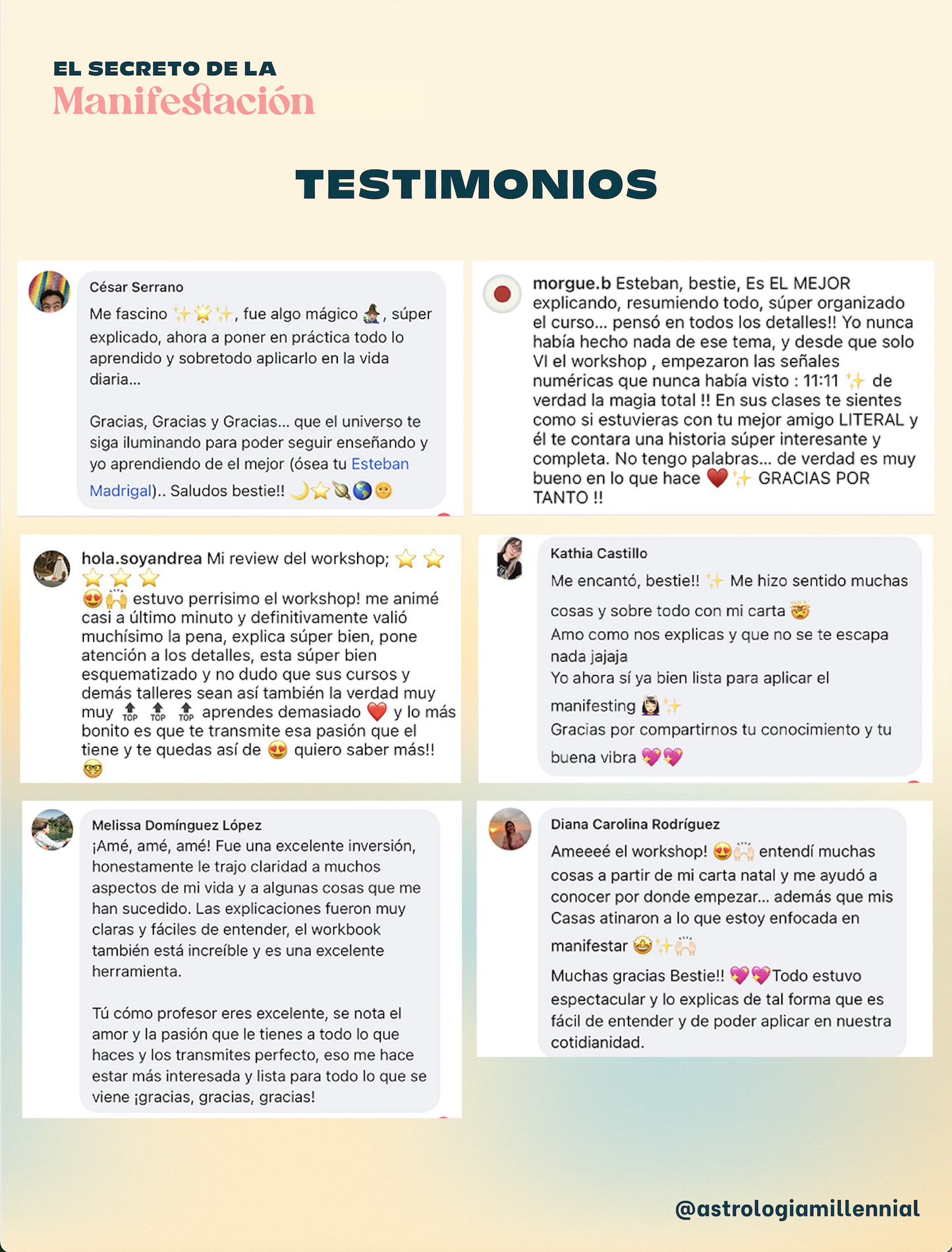 WORKSHOP EL SECRETO DE LA MANIFESTACIÓN