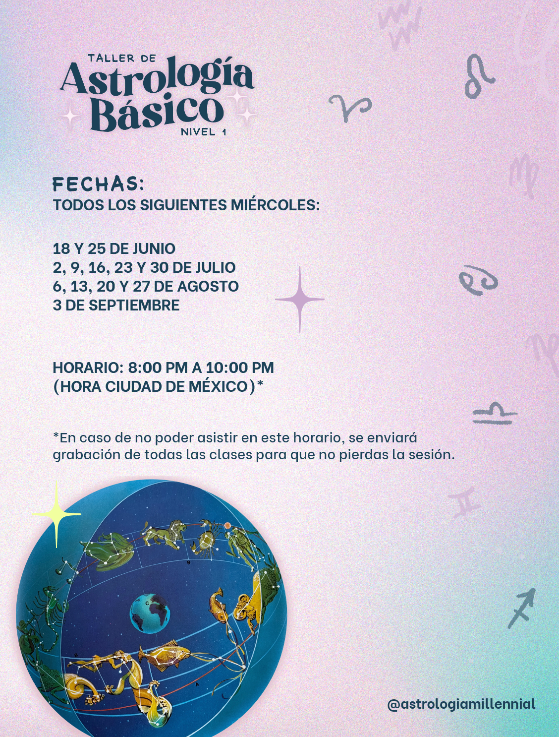 TALLER DE ASTROLOGÍA BÁSICO ONLINE