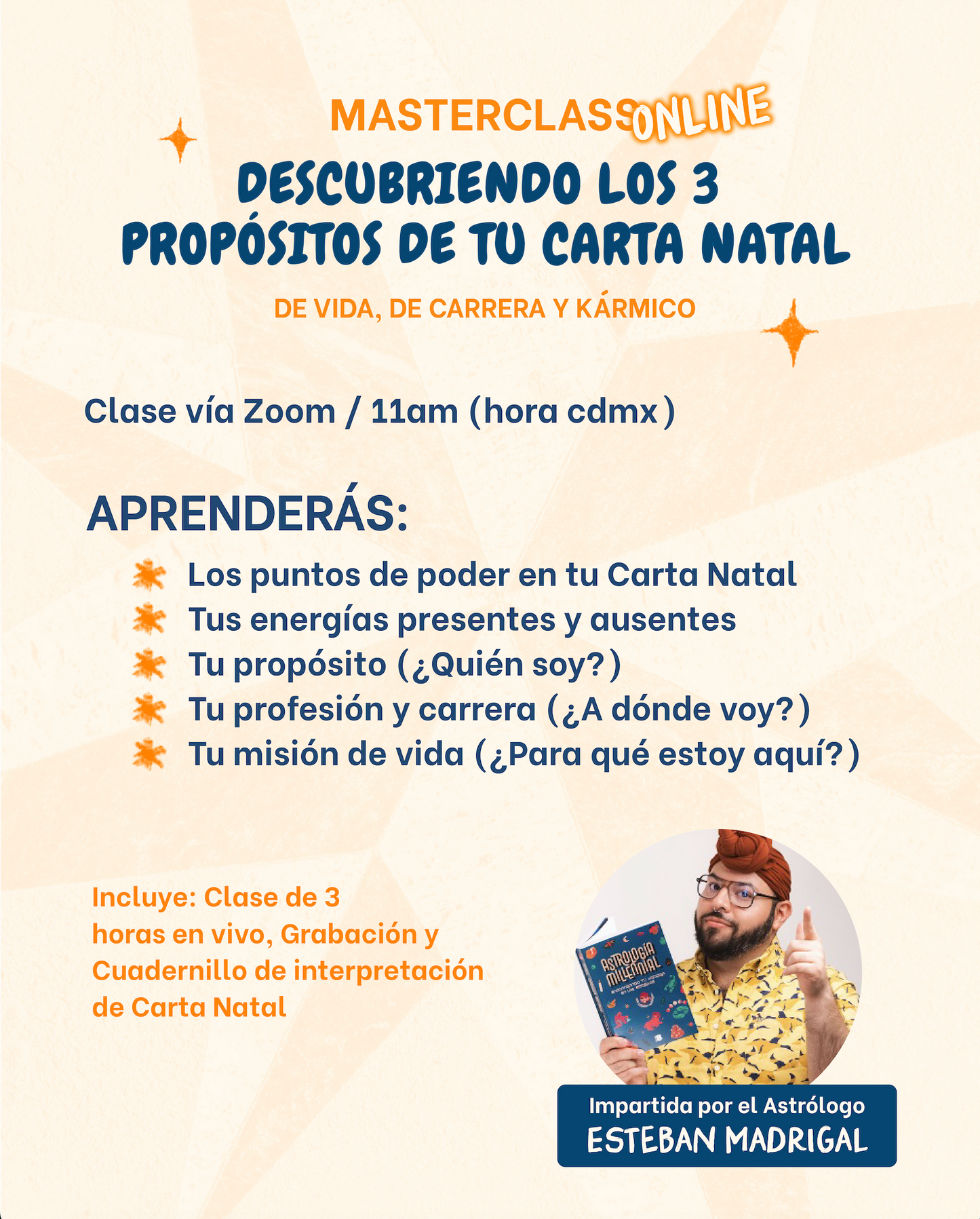 DESCUBRIENDO LOS 3 PROPÓSITOS DE TU CARTA NATAL (GRABACIÓN)