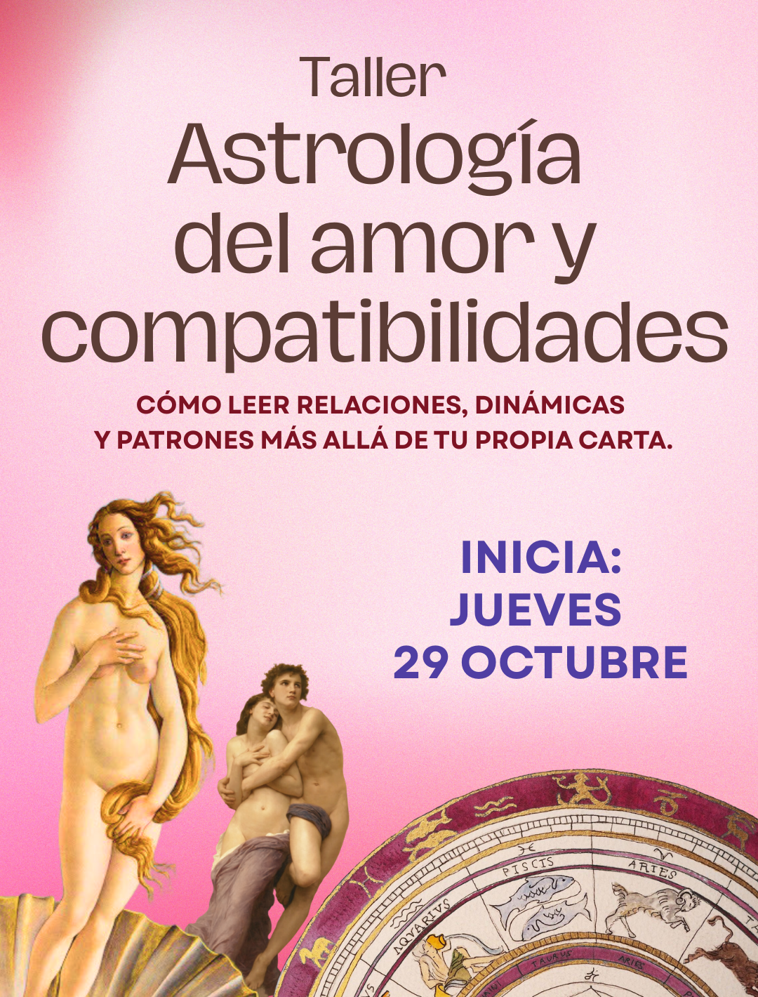 TALLER DE ASTROLOGÍA AMOR Y COMPATIBILIDADES