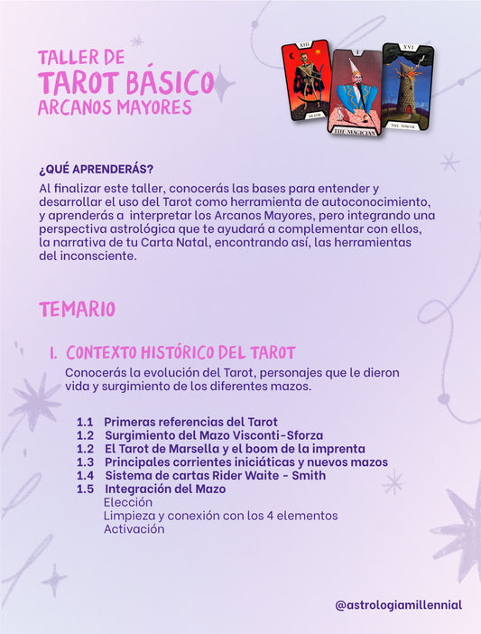 TALLER DE TAROT BÁSICO (GRABACIÓN)