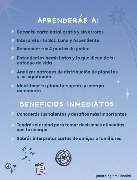 MASTERCLASS: INTERPRETA TU CARTA NATAL (GRABACION)