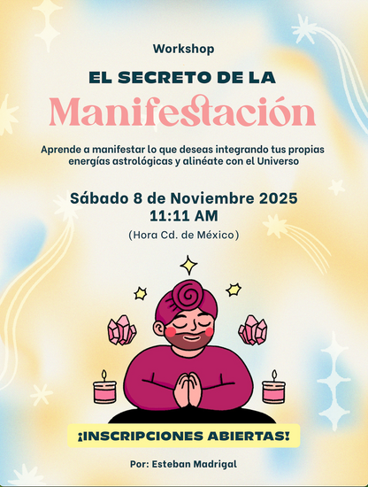 WORKSHOP EL SECRETO DE LA MANIFESTACIÓN