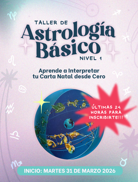 TALLER DE ASTROLOGÍA BÁSICO ONLINE