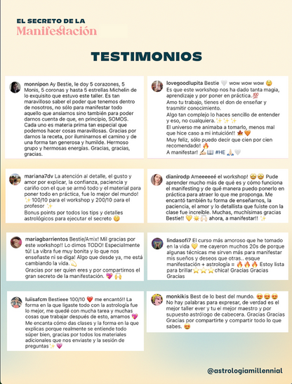 WORKSHOP EL SECRETO DE LA MANIFESTACIÓN