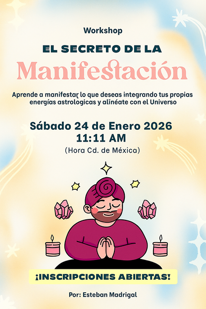 WORKSHOP EL SECRETO DE LA MANIFESTACIÓN