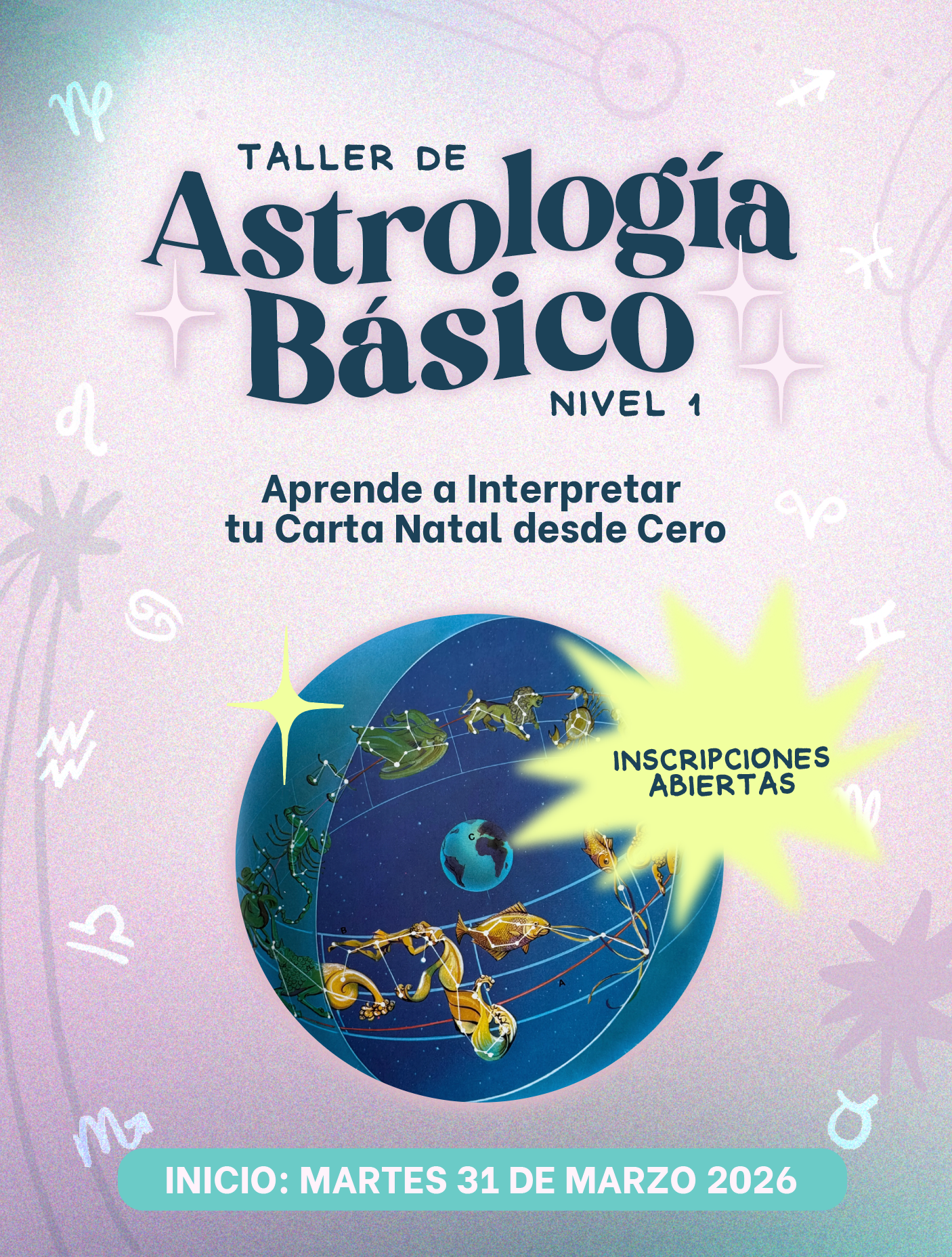 TALLER DE ASTROLOGÍA BÁSICO ONLINE